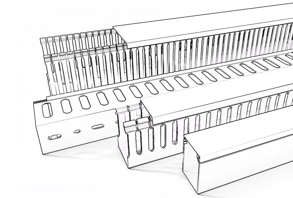Niestandardowe kanały kablowe z PVC