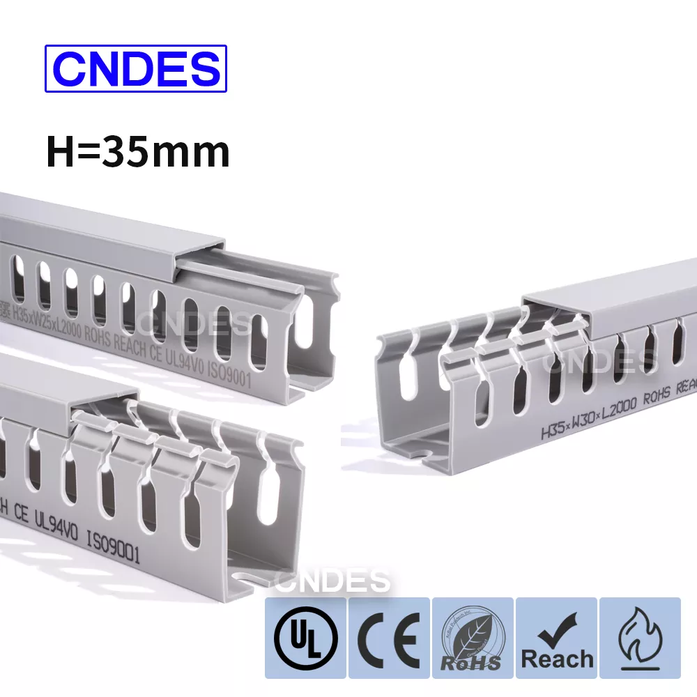 Szczelinowy kanał do prowadzenia drutu z PVC o wysokości 35 mm